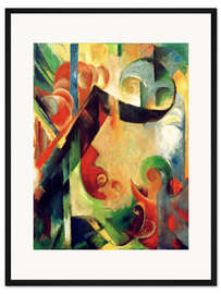 Gerahmter Kunstdruck Zerbrochene Formen