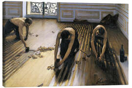 Leinwandbild  Die Parkettschleifer - Gustave Caillebotte