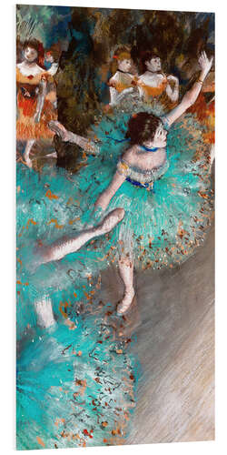 Foam board print Swaying Dancer (Dancer in Green)