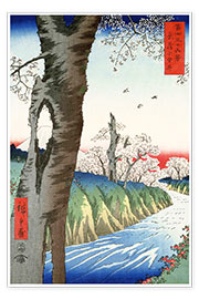 Wall print  Musashi Koganei - Utagawa Hiroshige
