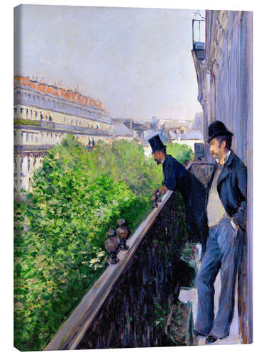 Canvas print Balcony, Boulevard Haussmann 1880