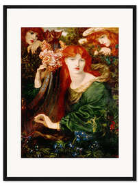 Gerahmter Kunstdruck Das Girlandenmädchen