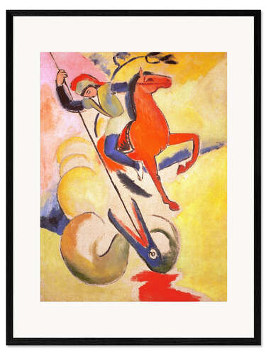 Ingelijste kunstdruk St. George