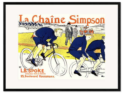 Kunsttryk i ramme La Chaîne Simpson