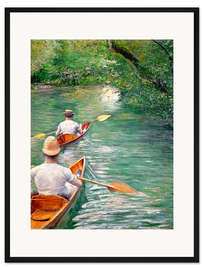 Gerahmter Kunstdruck Paddelboote