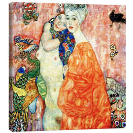 Stampa su tela  Le amiche - Gustav Klimt