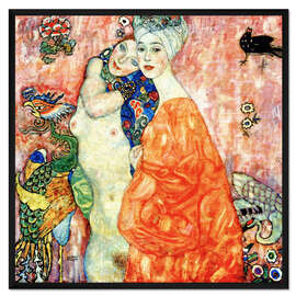 Gerahmter Kunstdruck Freundinnen