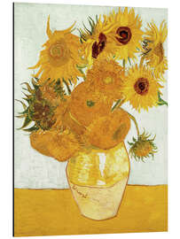 Magnettafel Zwölf Sonnenblumen in einer Vase