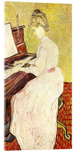 Acrylic print Marguerite Gachet at the piano