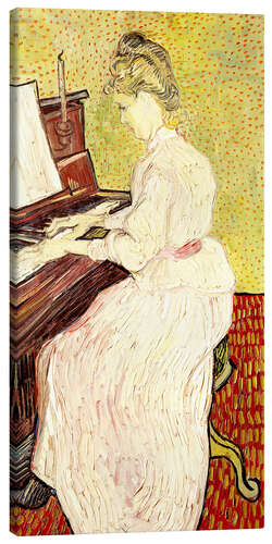 Canvas print Marguerite Gachet at the piano