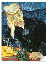 Autocolante decorativo Portrait of Dr. Paul Gachet
