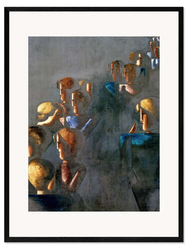 Kunsttryk i ramme Blue Picture
