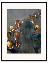 Framed art print Blaues Bild