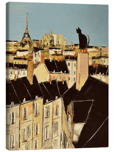 Canvas print No scared of heights in Paris