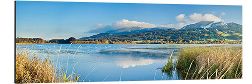 Aluminium print Allgau, Gruntensee Lake