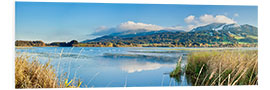 Foam board print Allgau, Gruntensee Lake