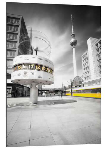 Aluminium print World Clock Berlin