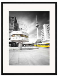 Gerahmter Kunstdruck Weltzeituhr Alexanderplatz