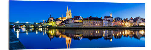 Aluminium print Regensburg Panorama