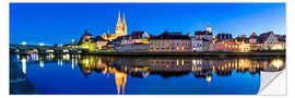 Wandsticker Regensburg Panorama