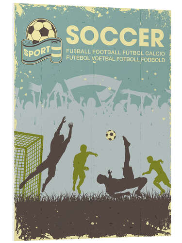 Tableau en PVC Soccer Poster