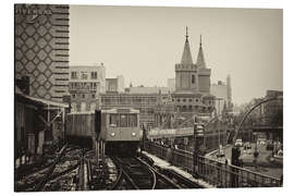 Magnettafel Oberbaumbrücke Berlin monochrome