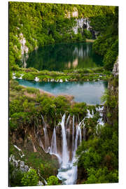 Aluminium print Waterfall Paradise Plitvice Lakes