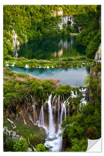 Wall sticker Waterfall Paradise Plitvice Lakes