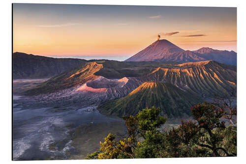 Tableau en aluminium Mount Bromo Sunrise