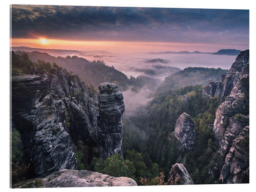 Akrylglastavla Sunrise on the Rocks