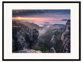 Framed art print Sunrise on the Rocks