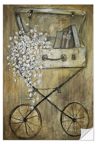 Muursticker flower