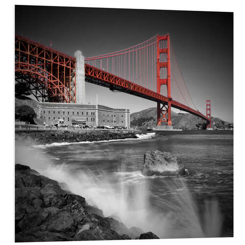 PVC-taulu Golden Gate Bridge Fort Point