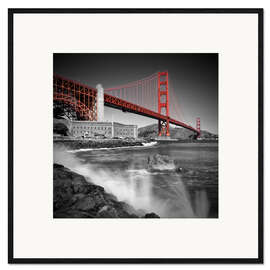 Framed art print Golden Gate Bridge Fort Point