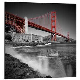Magnettafel Golden Gate Bridge Fort Point