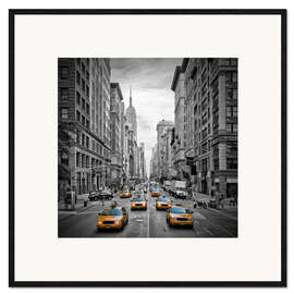 Gerahmter Kunstdruck New York City, Verkehr auf 5th Avenue