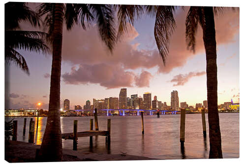 Canvas print miami