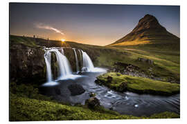 Tableau en aluminium Paysage féerique en Islande