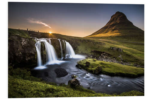 Foam board print Fair Tyle Countryside in Iceland