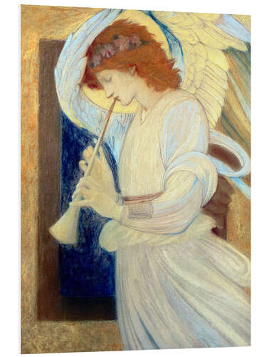 Foam board print An Angel Playing a Flageolet