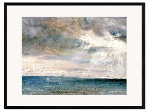 Kunsttryk i ramme Study of the sea and sky