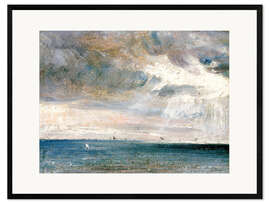 Ingelijste kunstdruk Study of the sea and sky