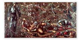 Wall print  Briar Rose - The Briar Wood - Edward Burne-Jones