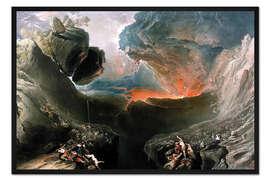 Gerahmter Kunstdruck Der große Tag seines Zorns, Gravur von Charles Mottram