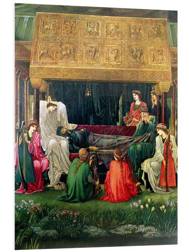 Tableau en PVC The last sleep of Arthur in Avalon, 1881-98