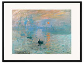 Gerahmter Kunstdruck Impression, Sonnenaufgang
