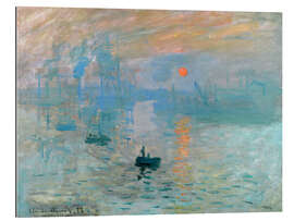 Tableau en plexi-alu  Impression, soleil levant - Claude Monet