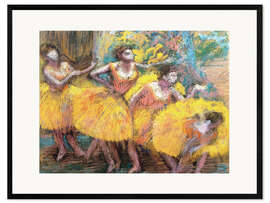 Framed art print Dancers in Lemon and Pink