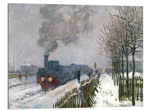 Gallery print De trein in de sneeuw