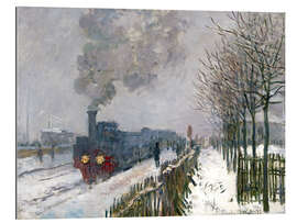 Gallery Print Zug im Schnee (Die Lokomotive)